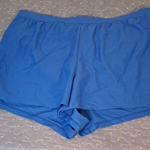 Beach Diva Blue Swim shorts bottoms size 22W